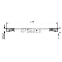 Bosch Bremsschlauch Hinten FüR Ford Fiesta VI B-Max 1.0 Ecoboost 1.6 Ti