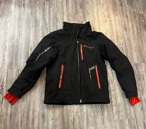 Spyder Spylon XTL 20K Black / Red Winter Ski Snow Jacket Men's Size Medium
