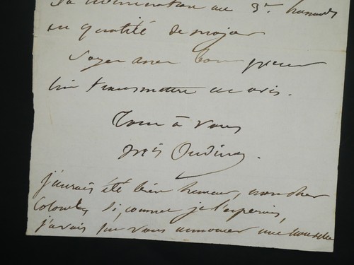 Nicolas-Charles-Victor OUDINOT - 2 lettres autographes signées - Manuscrit - Foto 4 di 12