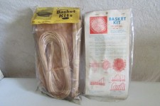 2 Vtg NOS DIY Wicker Basket Kits Bersted's Hobby Craft Kits No.1 and BK No.10