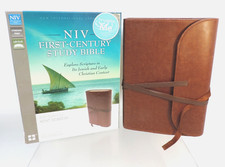 NIV 1st Century Study Bible Brown Duo-Tone Zondervan Kent Dobson