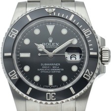 ROLEX Submariner Date Watch 116610LN Stainless Steel mensWatch black USED