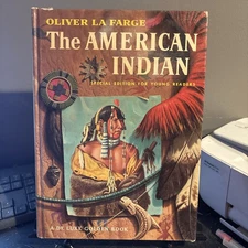 The American Indian By Oliver La Farge Vintage Hardcover Book Golden Press 1965