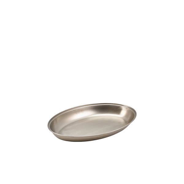 GenWare Stainless Steel Oval Vegetable Dish For Crockery Cutlery 17.5cm/7""