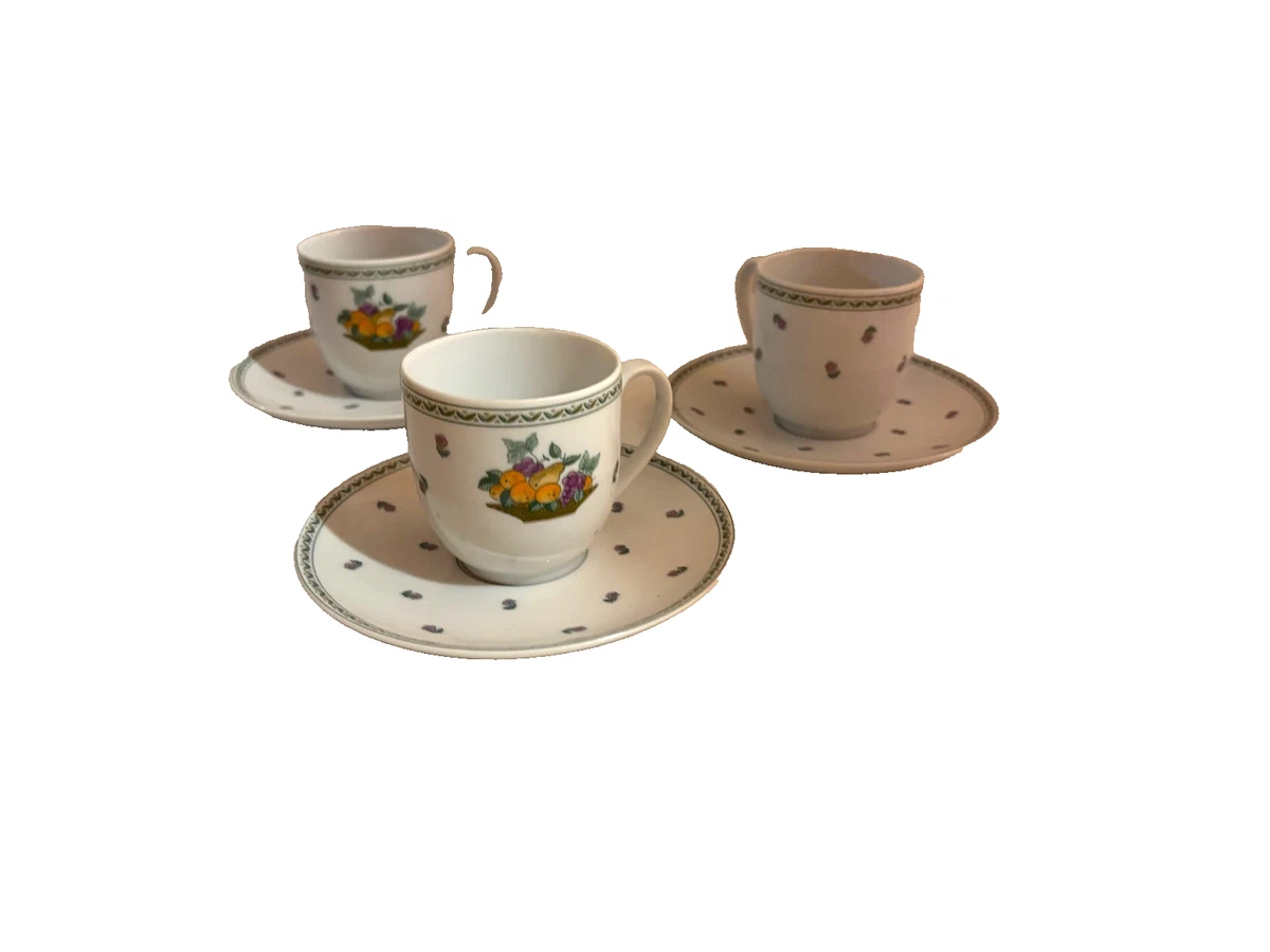 Lot de 4 tasses et soucoupes Guy Degrenne, modèle Vindemia | Selency