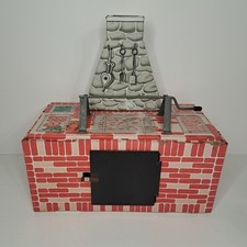 Wolverine Tin Litho Toy Made USA Vintage BBQ Barbecue Grill Hearth Oven Grill