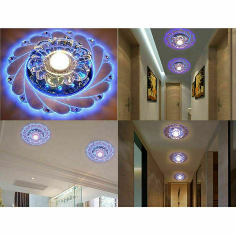Modern Chandelier Crystal LED Ceiling Light Fixtures Pendant Lamp Hallway Light