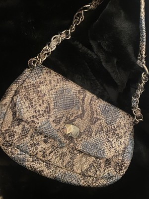 jlo purse Jenifer Lopez Flux Snake Skin Shoulder Bag 