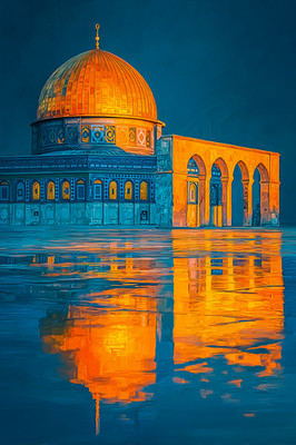 Dome of the Rock 24x36 Giclée Art Print Ltd 1/25 Signed COA Rombley V13