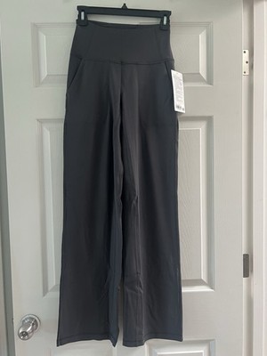 NWT Lululemon Align High Rise Wide Leg Pant Size 4 Graphite Grey