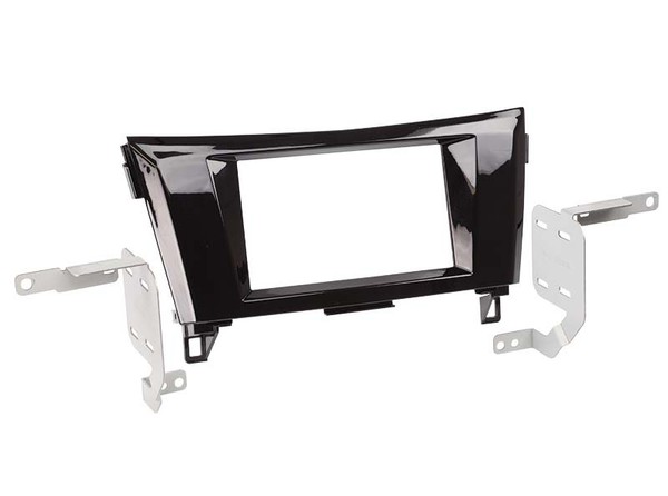 2-DIN Front Adapter FüR Nissan Qashqai 2014 -> Piano Black-image