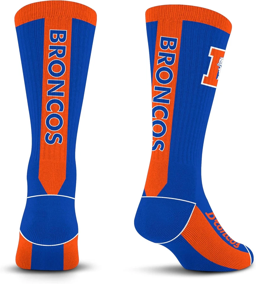 Calcetín de equipo para pies desnudos clásico de la NFL DENVER BRONCOS MVP color grande Foto 2 de 4
