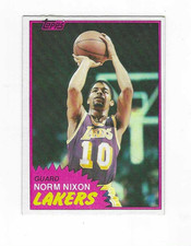 1981-82 TOPPS NORM NIXON #22 LOS ANGELES LAKERS