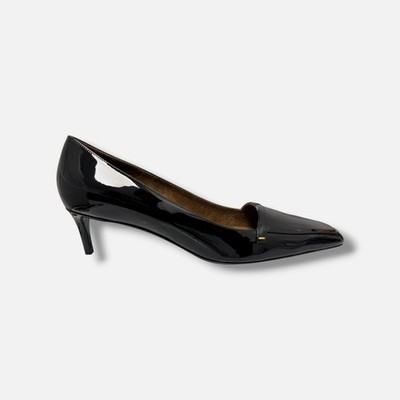 Khaite Women's Black Celia Patent Leather Pumps Shoes Size EU:41 US:11