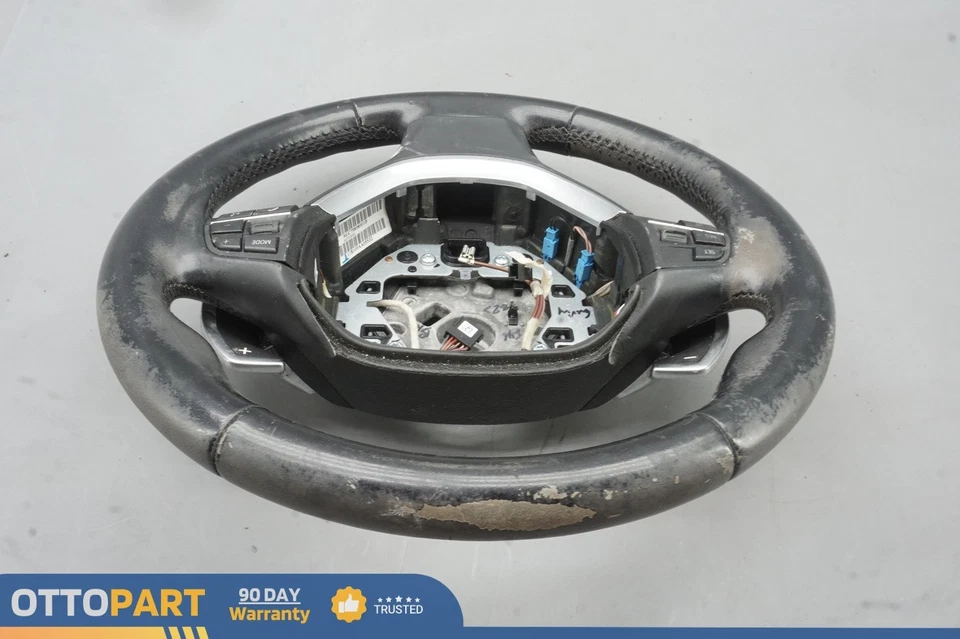 2011-2016 BMW 550i F12 F01 Steering Wheel Black LEATHER W/ Shifters HEATED OEM - Image 3 of 4