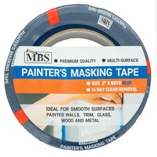 MBS 2" x 60yd Blue Painter's Masking Tape