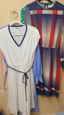 Wholesale Lot 7 Vintage 80s Secretary Dresses Sizes Med Large Willi California