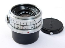 Nikon W Nikkor C 3.5cm F2.5 Wide Angle Prime Lens Nikon S Nippon Kogaku Japan