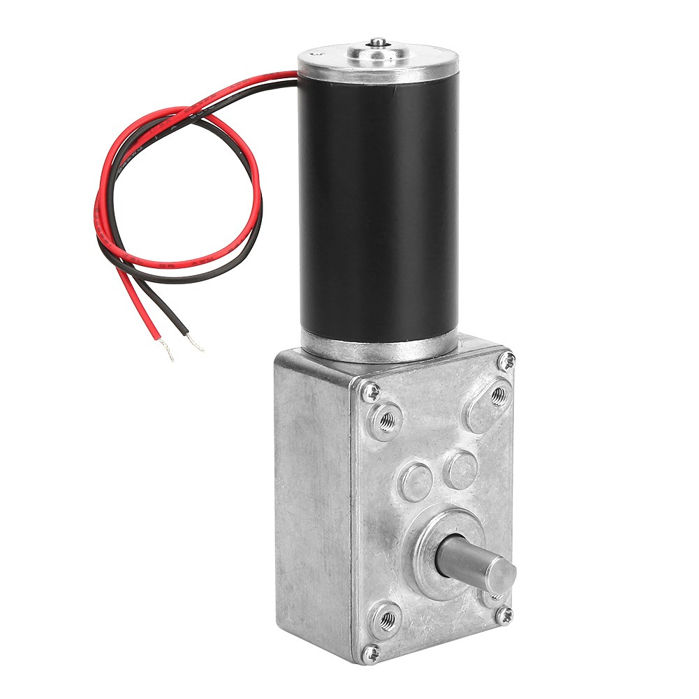 Speed Reduce Electric Gearbox Motor Reversible Worm Gear Motor 8mm Shaft 24V(4☜