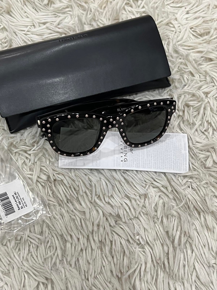 Yves Saint Laurent Sunglasses Surf Stud Studded Havana Smoke 