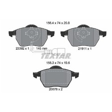 Satz Bremsbeläge Bremsklötze vorne für Audi A3 8L1 TT 8N3 8N9 | 23949285