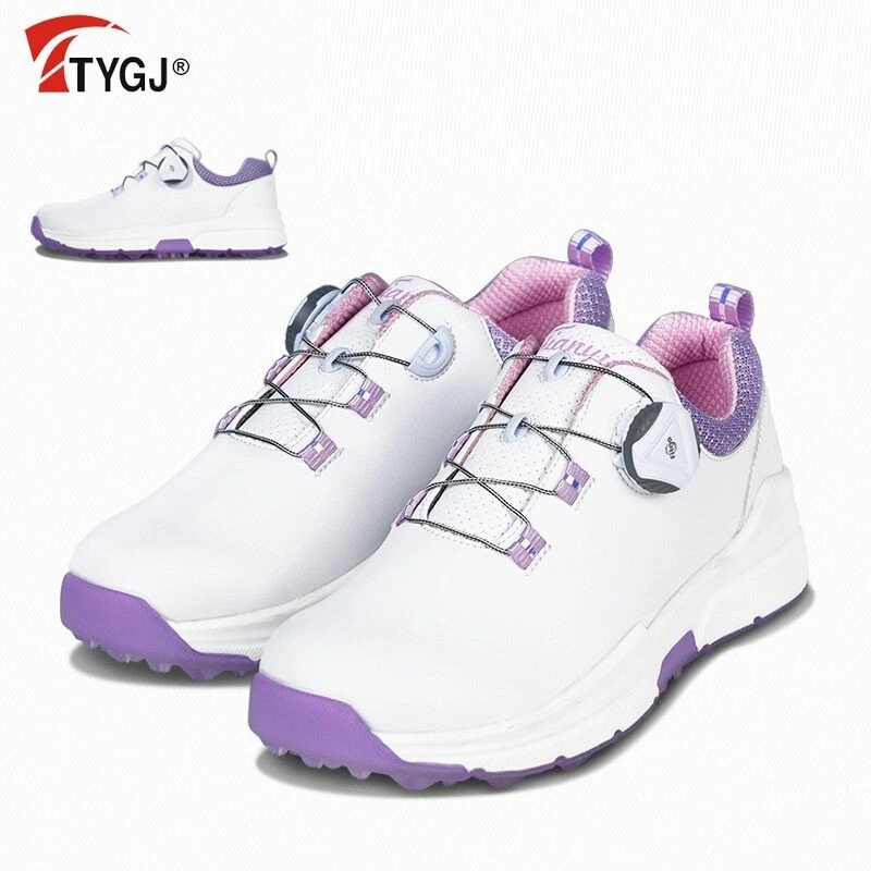 TTYGJ Breathable Women Golf Shoes Rotating Buckle Sneakers Anti-slip Trainers - Image 4 of 4