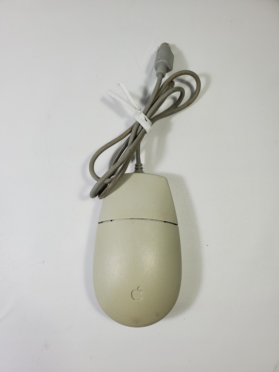 Apple Desktop Bus Mouse II ADB Black Vintage Rare Macintosh TV