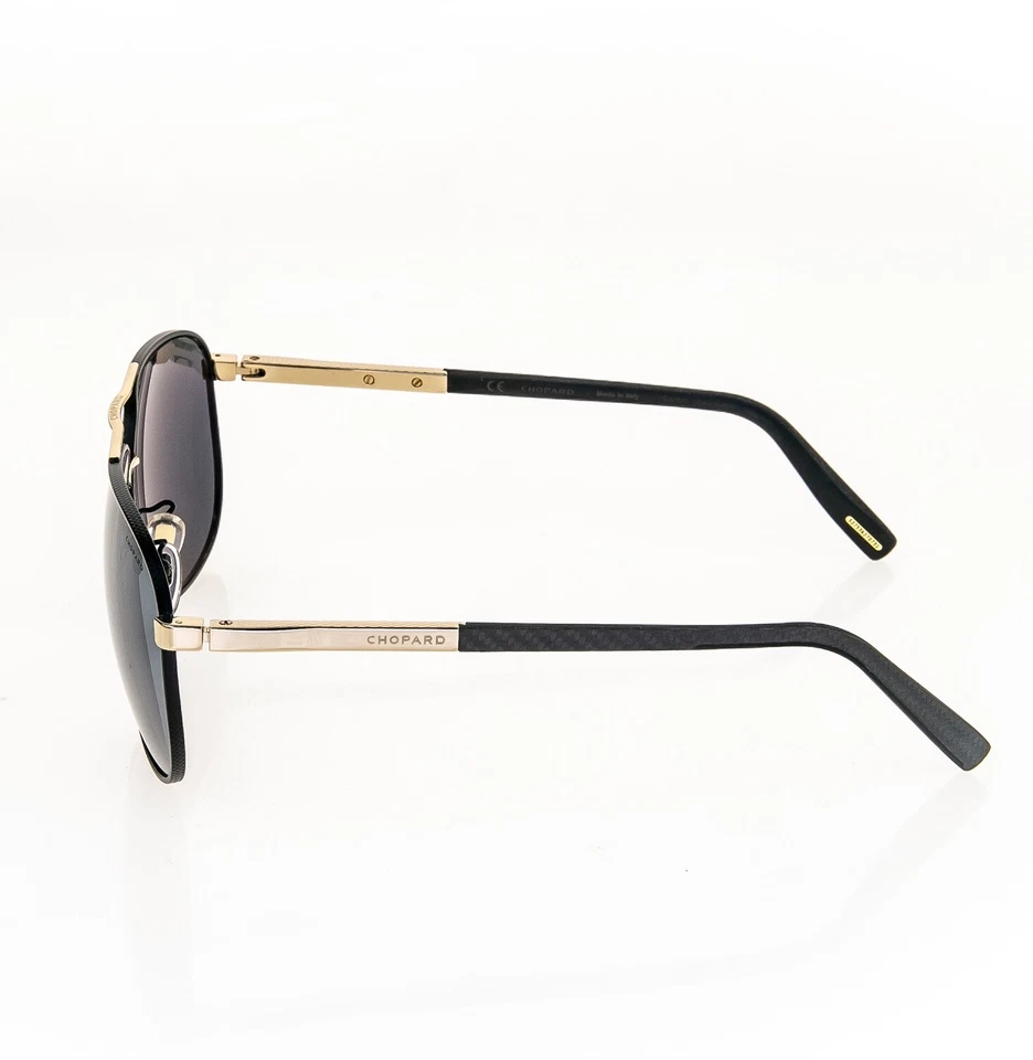 CHOPARD 1000 Miglia Aviator Negro Dorado C92 Fibra de Carbono Caucho POLARIZADO SCHC92S Foto 4 de 4