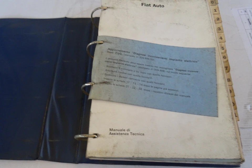 manuale officina Fiat Tipo Digit diagnosi inconvenienti impianto elettrico 1987 - Immagine 4 di 4