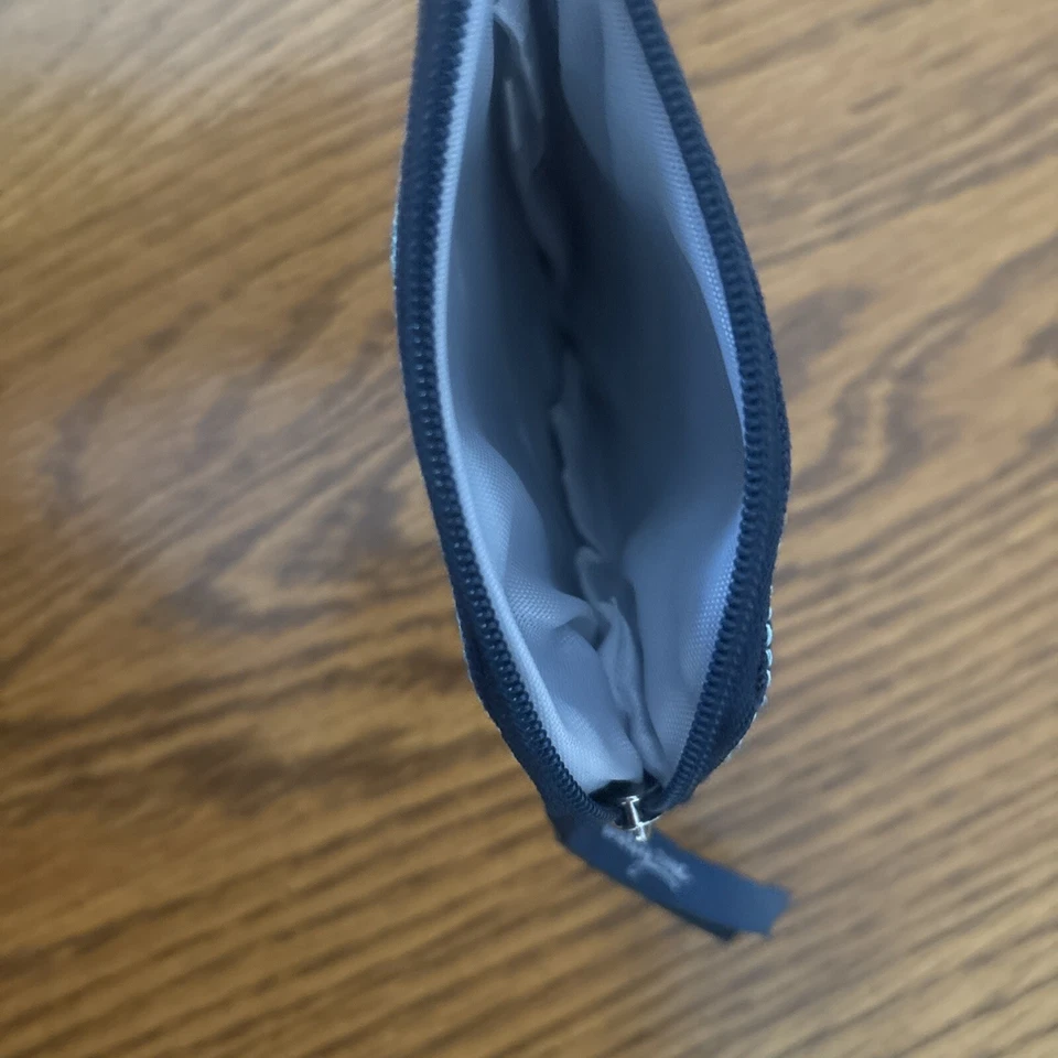 Cartera de lona bordada con cremallera en forma de velero cambio de moneda tarjeta clip treinta y uno Foto 4 de 4