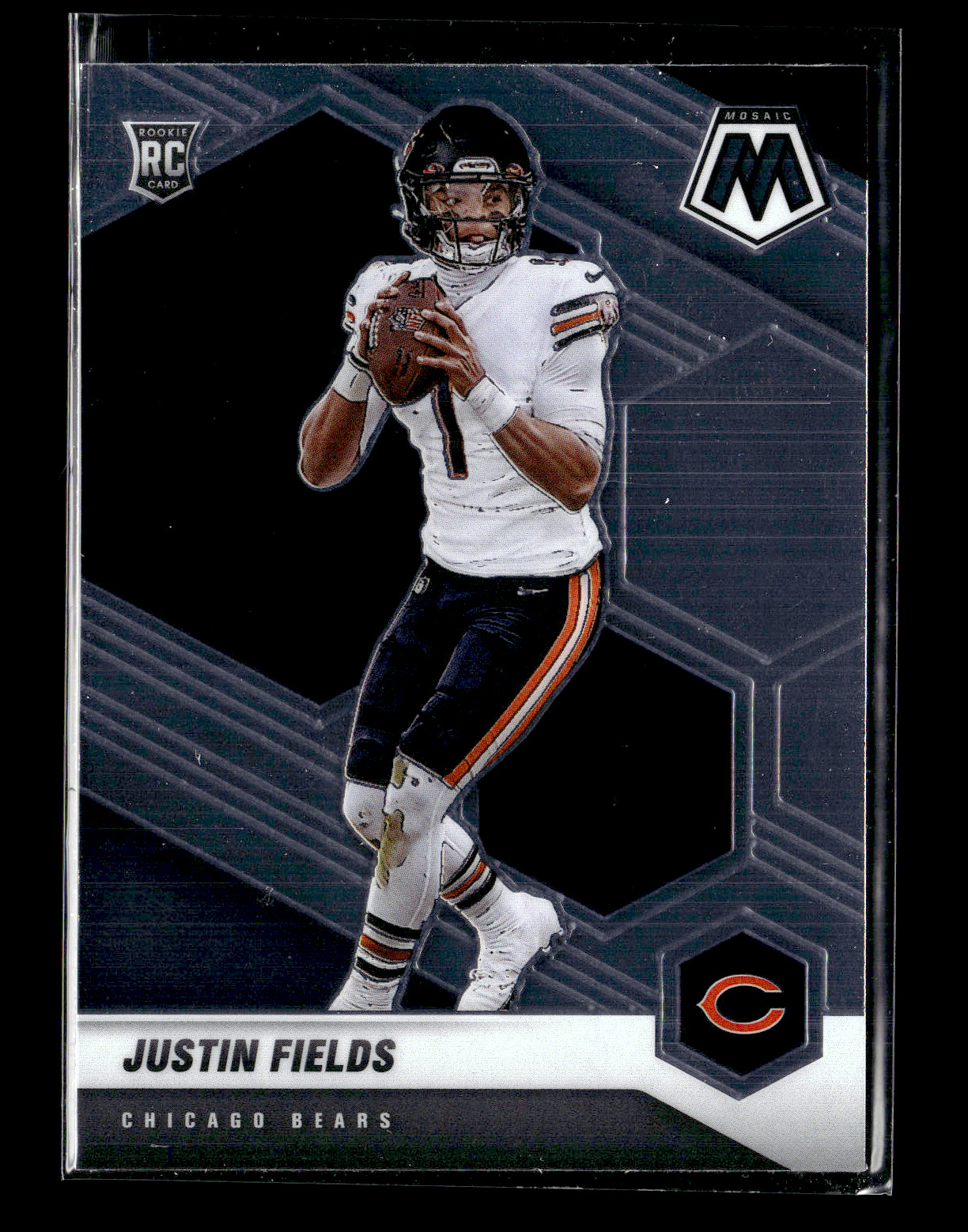 2021 Panini Mosaic  #304 Justin Fields RC Chicago Bears