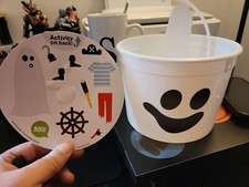 2022 McDonalds Halloween Happy Meal Boo White Bucket McBoo