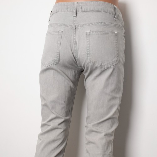 Jeans pantaloni slim fit ACNE STUDIOS donna HEX SBIANCATO GRIGIO taglia 29/34/M-L - Foto 5 di 7