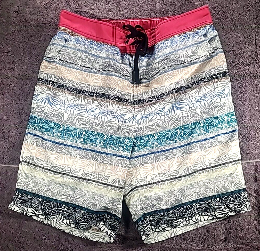 Mens Robert Graham Multi-print Board Shorts Floral  Print Size 36