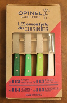 Opinel Essentials Small Kitchen Knife Set - Made In France