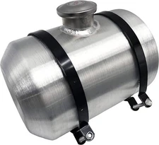 Fuel Tank With Baffle 2.5 Gallon8x12 1/4 NPT Spun Aluminum Center Fill Gas Tank 