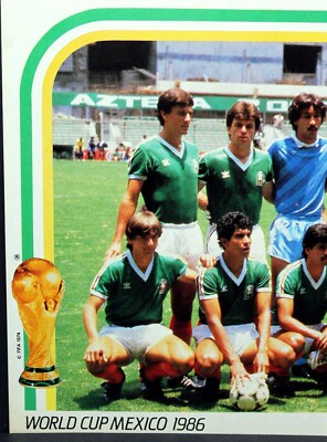 FIFA World Cup MEXICO 1986 Large Size Postcard with Stamp - MEXICO