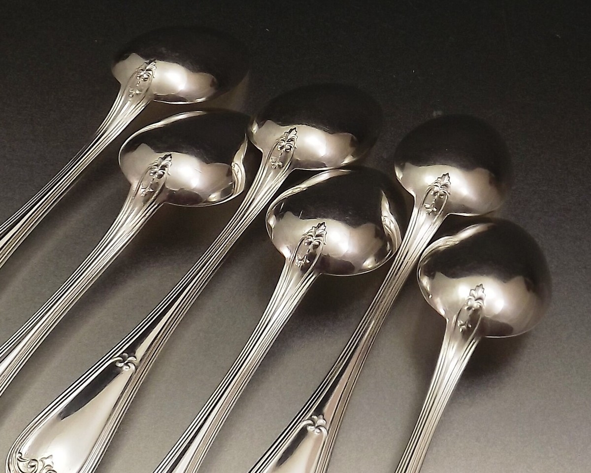 Lot De 12 Cuillères à Moka Christofle + Pince à Sucre – Argenté – Occasion Bon état