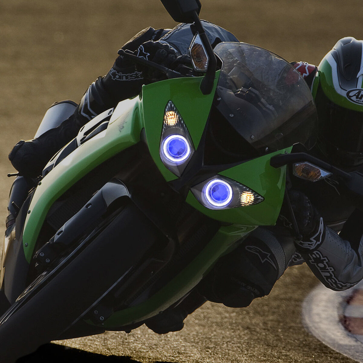 KT LED Headlight for Kawasaki Ninja ZX6R ZX-6R 2009-2012
