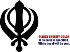 Sikhism Graphic Die Cut decal sticker Car Truck Boat Window Bumper Wall 12"