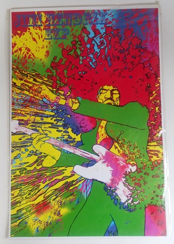 Affiche explosion Jimi Hendrix Martin Sharp 12" x 17" sac planche d'origine scellé  - Photo 5 sur 5