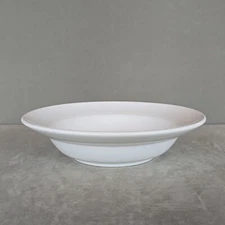 Over And Back Serving Pasta Bowl Solid White Made in Italy 14x4