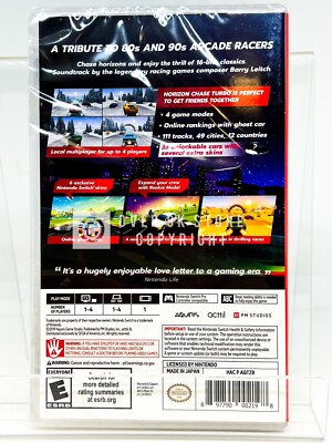 Horizon Chase Turbo Night Time Cover - Nintendo Switch - New