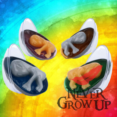 Space Party Favors And Bag Fillers 6 Large Alien Egg Toys - Space Alien ...