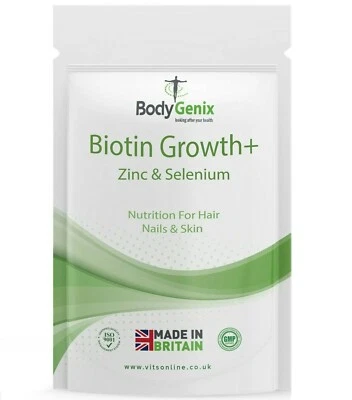 Biotin Hair Growth Supplement Healthy Hair Skin Nails Growth Zinc Selenium
