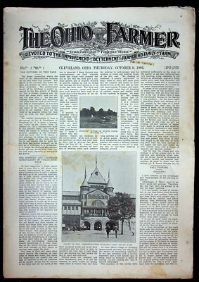 The Ohio Farmer Publication October 3 1903 Cleveland Ohio State Fair Local Ads