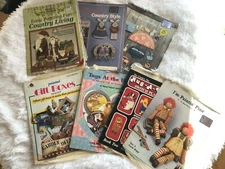 7 Painting Instruction Pattern Books Raggedy Ann Christmas Rabbits Folk Art