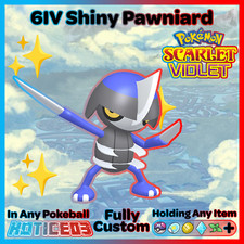 ✨ Shiny Pawniard 6IV ✨ Pokemon Scarlet & Violet 🚀 Fast 🚀