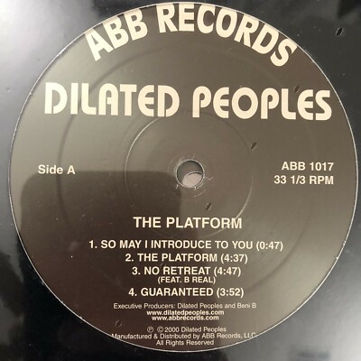 DILATED PEOPLES - THE PLATFORM (INSTRUMENTALS) (VINYL 2LP) 2000 