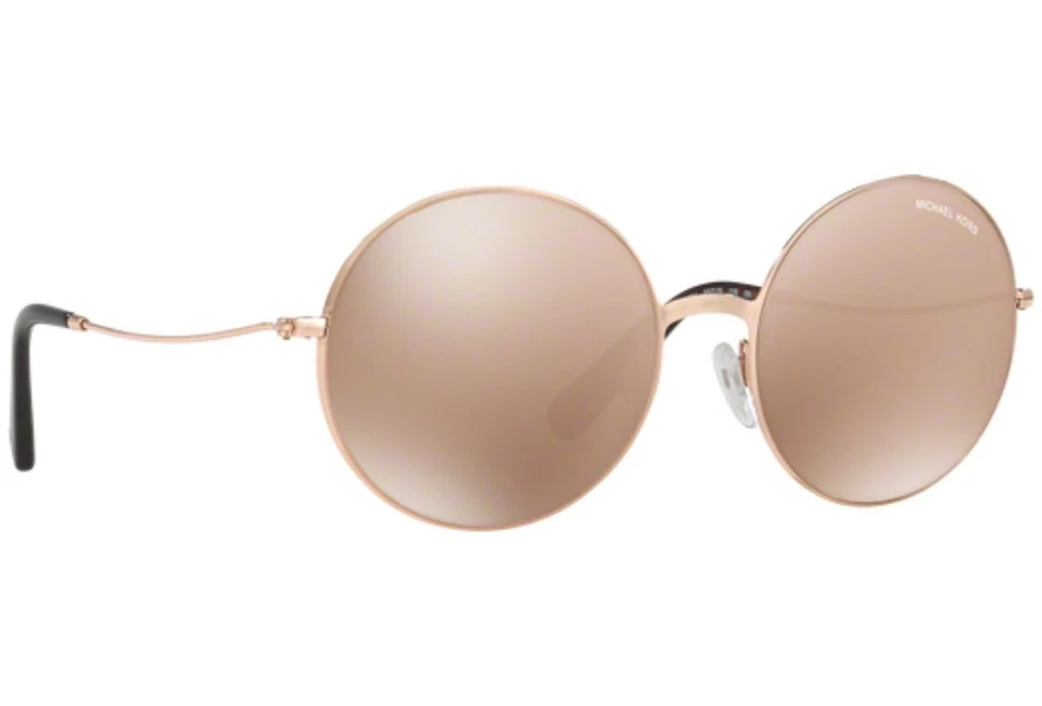 NUEVO CON ETIQUETAS MICHAEL KORS GAFAS DE SOL MK 5017 1026R1 oro rosa/espejo oro rosa 55 mm nuevas en caja Foto 3 de 4
